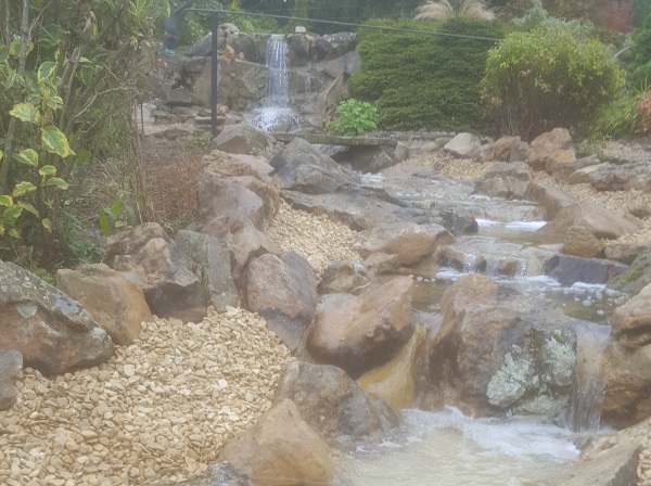 Waterfall Fibreglass Clear